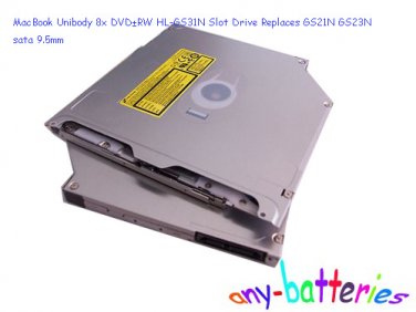 Generic MacBook Unibody 8x DVD&Acirc;&plusmn;RW HL-GS31N Slot Drive Replaces GS21N GS23N sata 9.5mm