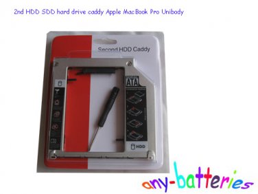 2nd HDD SDD hard drive caddy Apple MacBook Pro Unibody