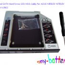 New 2nd SATA Hard Drive SSD HDD Caddy for ASUS N550JV N750JV re GU71N UJ8C2 New 2nd SATA Hard Drive SSD HDD Caddy for ASUS N550JV N750JV re GU71N UJ8C2