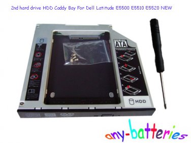 2nd hard drive HDD Caddy Bay For Dell Latitude E5500 E5510 E5520 NEW
