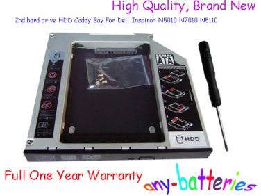 2nd hard drive HDD Caddy Bay For Dell Inspiron N5010 N7010 N5110