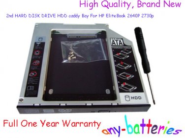2nd HARD DISK DRIVE HDD caddy Bay For HP EliteBook 2640P 2730p