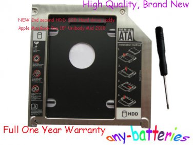 NEW 2nd second HDD SSD Hard drive caddy Apple MacBook Pro 15" Unibody Mid 2010