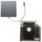 For Apple Macbook Pro Unibody 2nd HDD caddy SATA tray + USB superdrive enclosure