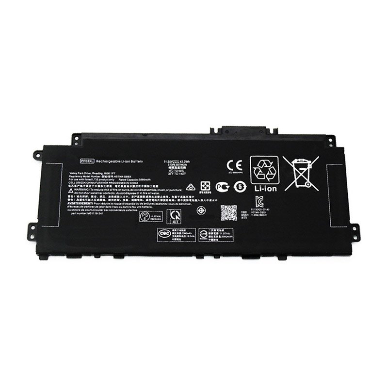 Batterie PP03XL BLESYS Pour HP Pavilion 14-dv0000ng Series – 43.3Wh, 11.5V – Remplace PV03XL, L83388-AC1, HSTNN-OB1P