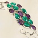 Amethyst and Malachite Necklace