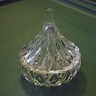 Glass Lidded Teardrop Vanity Trinket Box Ring Holder #00037