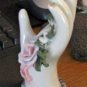 White Ceramic Porcelain Standing Hand Ring Holder #00076