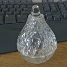 Glass Lidded Teardrop Vanity Ring Holder and Trinket Box #00080