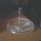 Clear Glass Swirl Cut Vanity Ring Holder with Tray #00199