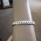 Silver Tone Chain Link Bracelet  #00087