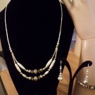 Sterling Silver Necklace, Bracelet and Earrings Silver Roses #00190