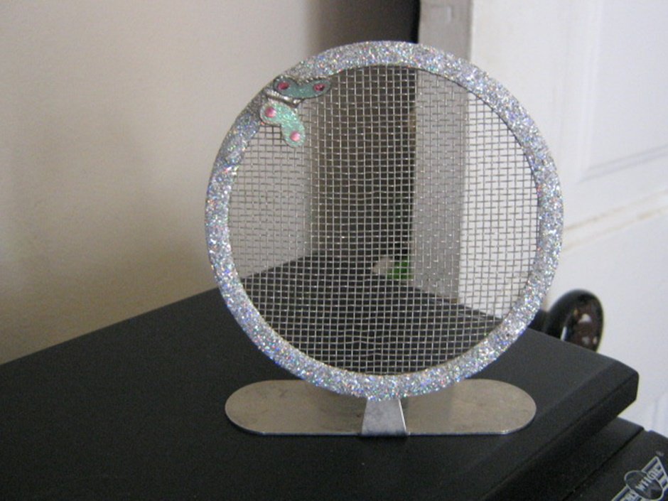Claire's Round Bling Metal Mesh Earring Ear Stud Jewelry Display Holder