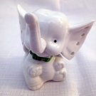 Vintage Ceramic White Elephant Figurine Earring and Ring Holder #000282
