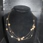 Lia Sophia Kinetic Gold Tone and Faceted Glass Beads Necklace #00072