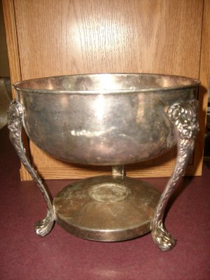 Unmarked Silver Chafing Stand