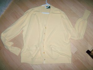 Men's Sweater Yellow By Haband XL