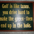 Wall plaque Golf Like Taxes