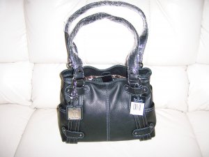 Tignanello Studded Black Shopper Purse