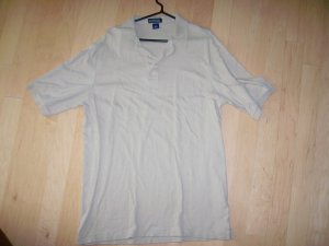 Tan Lands End Golf Shirt XL