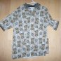 Tan With Tigers Designed XL by Cross Creek Golf Shirt