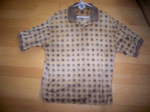 Golf Shirt Black/White Small Checked XXL  BNK54