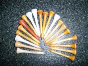 Set Of 20 Assorted Golf Tees