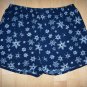Men's Volley Shorts XL 40-42 Navy White Snowflakes Designs