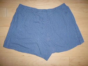Men's Volley Shorts Grey w Navy Diamond Pattern XL