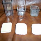 Set Of Three H/D Plastic Storage Jars w Covers