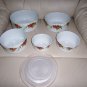 PVC Bowls w Covers Set Of Five