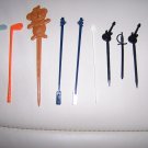 Drink Stirrers & Picks Set Of Nine