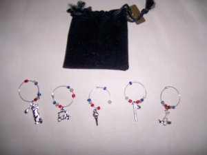 Set Of Five Drink Markers