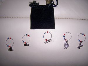 Set Of Five Assorted Drink Markers
