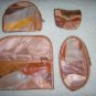 Set of 4 Lambskin Patchwork Design Clutches BNK159
