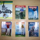 6 Pocket Size Books Golf Tips BNK228