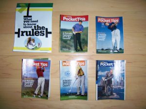 6 Pocket Size Books Golf Tips BNK228