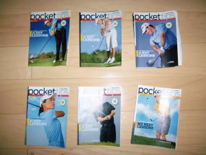 6 Pocket Size Books Aid To Your Golf Game BNK233
