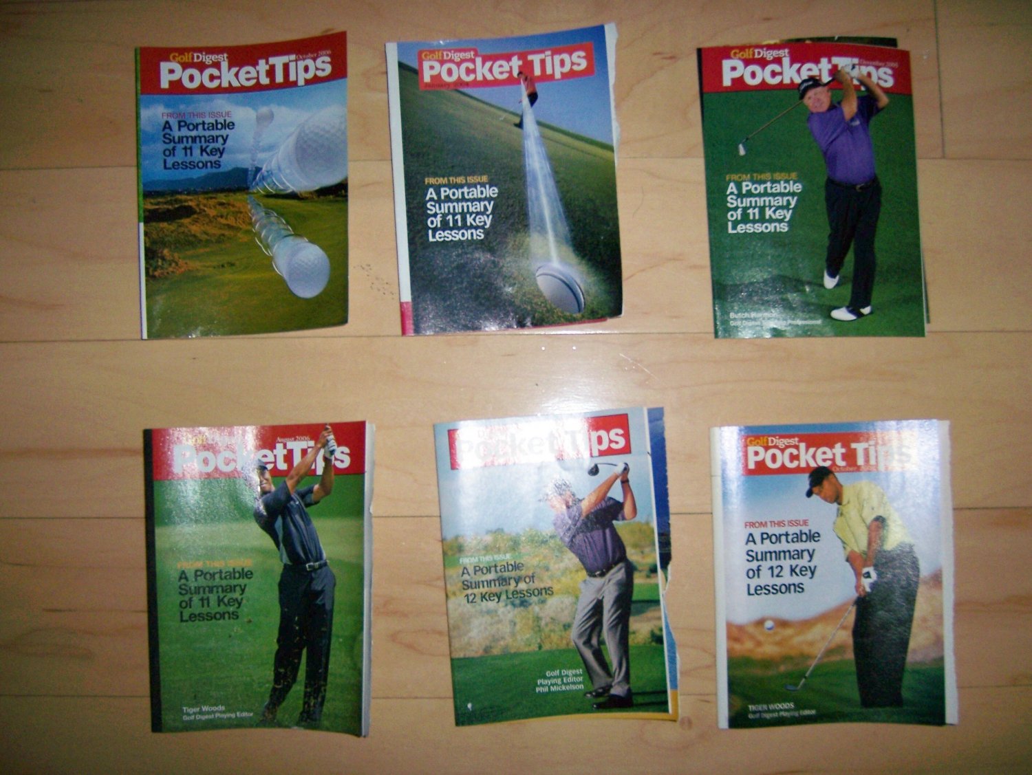 6 pocket sized books tips on golf bnk235