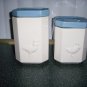 Canister Set 2 Pcs White w Duck Design  BNK290