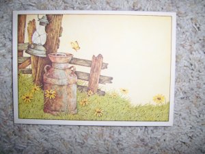 Post Cards Decorated With Old Style Milk Can BNK298