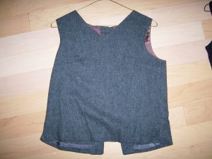 Ladies Vest Gray Flannel Size 10 BNK327