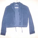 Misses/Ladies Jacket Black  Button Front & Draw String Waist BNK331