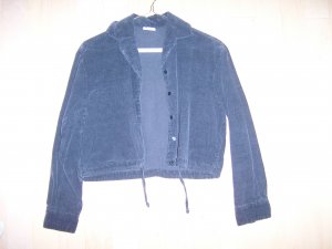 Misses/Ladies Jacket Black  Button Front & Draw String Waist BNK331