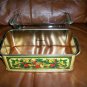 Pyrex Loaf Pan & Metal Carry Bin BNK338