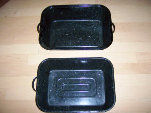 Roaster Black Enamel with Cover BNK353