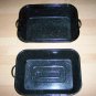 Roaster Black Enamel with Cover BNK353