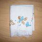 Pillow Cases White with BlueBirds & Lace BNK364