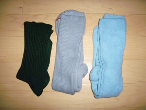 Men's Crew Socks  Green-Gray-Blue Size 10-13  BNK379
