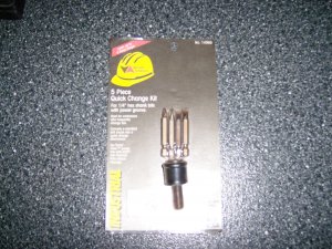 5 Piece Quick Change for 1/4" Hex Shank Bits BNK394